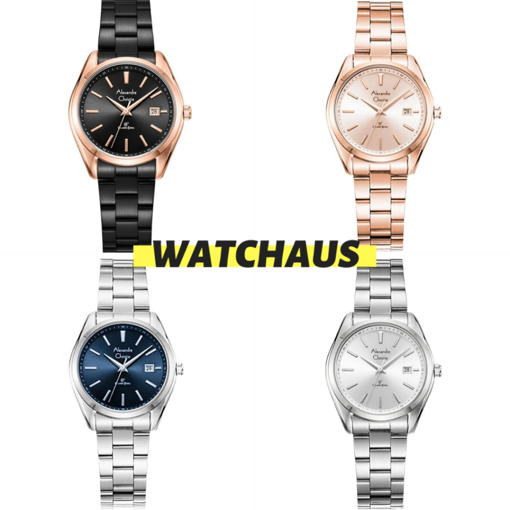 JAM TANGAN WANITA ALEXANDRE CHRISTIE AC8656 AC 8656 LDB STAINLESS STRAP
