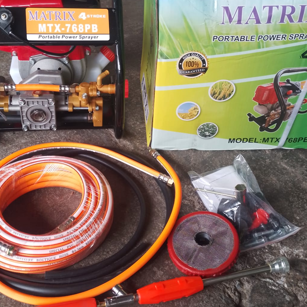 Power Sprayer Portable Mesin Semprot Steam 4 Tak MATRIX Bensin Murni KOMPLIT