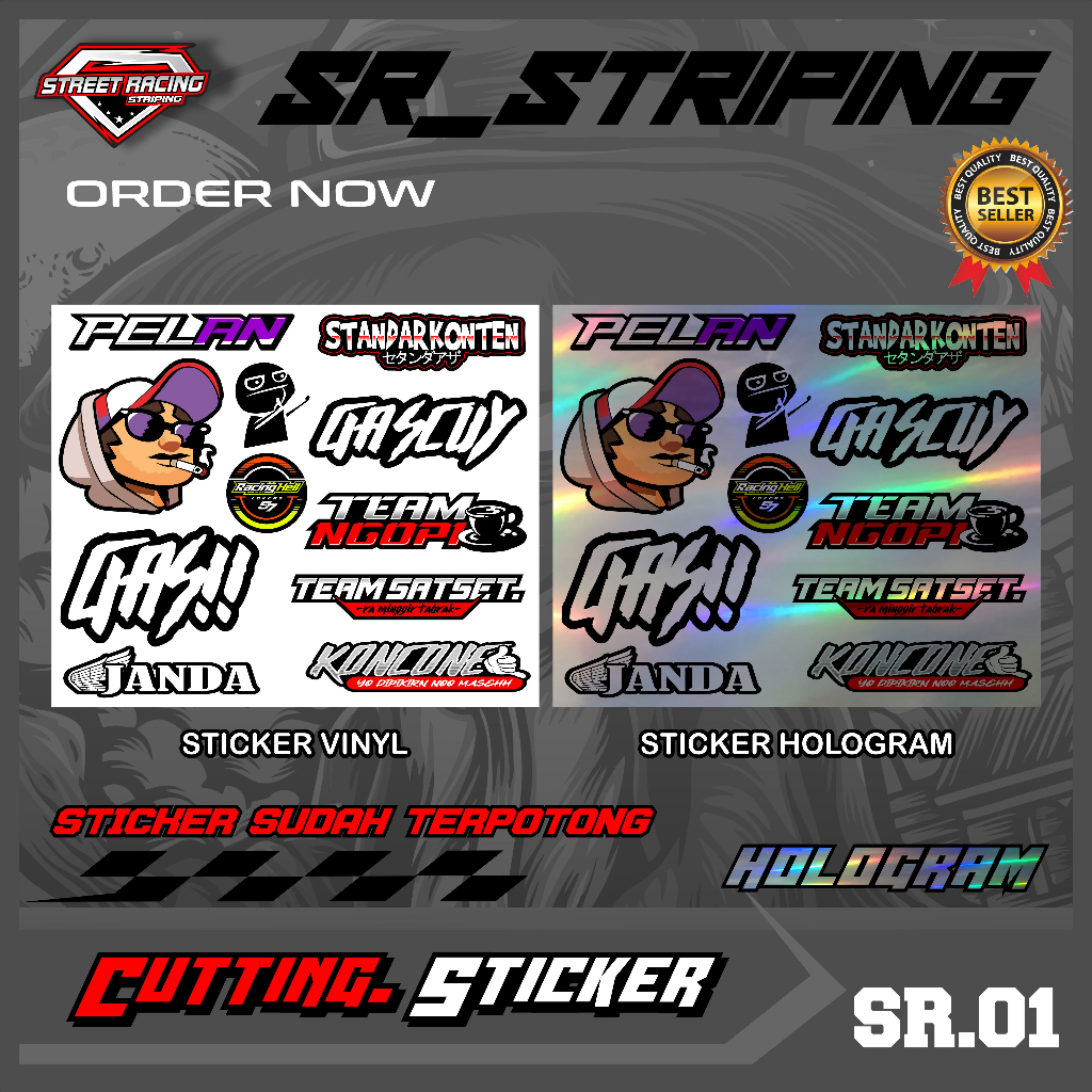 

Stiker Hologram Viral Piloter isi 11 pics Sudah Terpotong