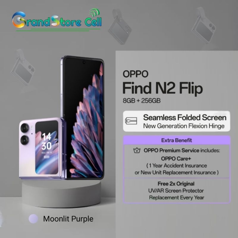 OPPO FIND N2 FLIP 5G 8/256 GB NFC | OPPO FIND N 2 FLIP 5G 16/256 GB GARANSI RESMI OPPO