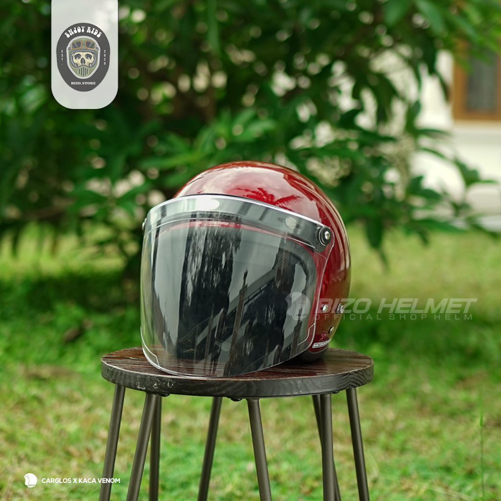 Helm Bogo Dewasa Flat Venom pria/wanita premium kualitas original