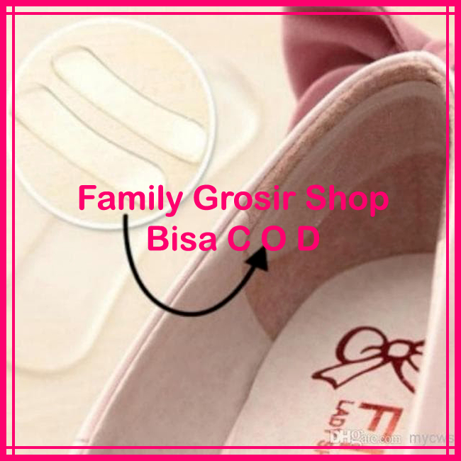 Pelindung Tumit Anti Lecet Silikon Transparan Hug My Heels Silicone Shoes Pad Insole Transparan