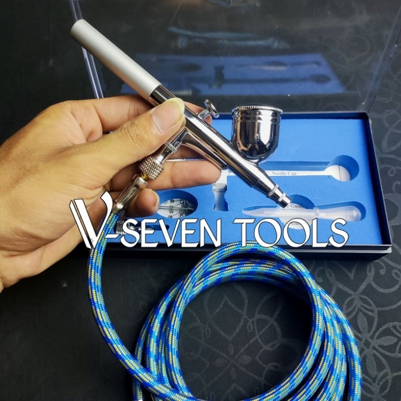 Air brush kit pen brush spray gun lukis plus selang 1.8 meter size 14" X 1/8 inch