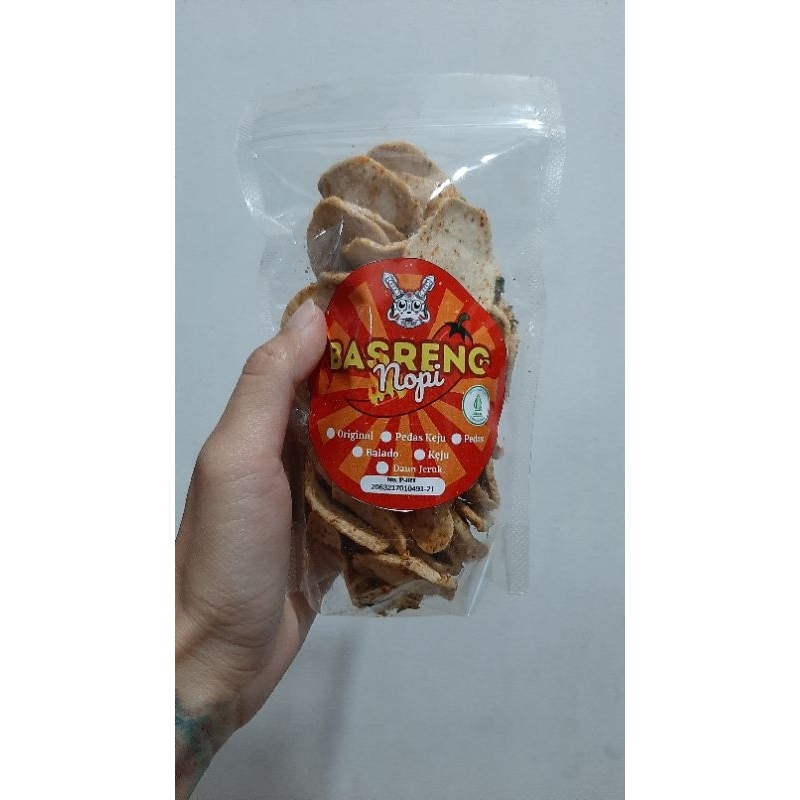 

Basreng Nopi Pedas daun jeruk minipack