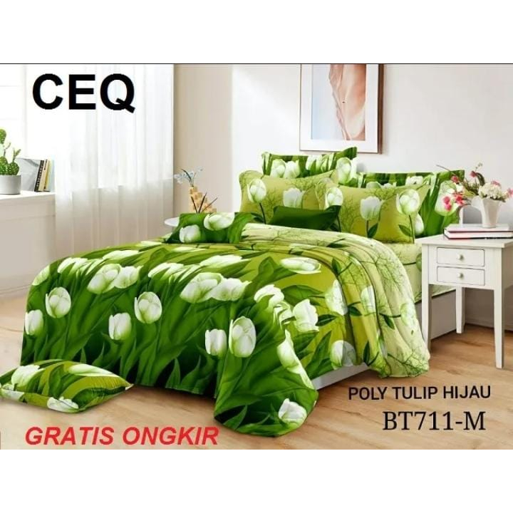 SEPRAI HALUS UKURAN JUMBO 180X200 LENGKAP 2 SARUNG BANTAL 1 SARUNG GULING