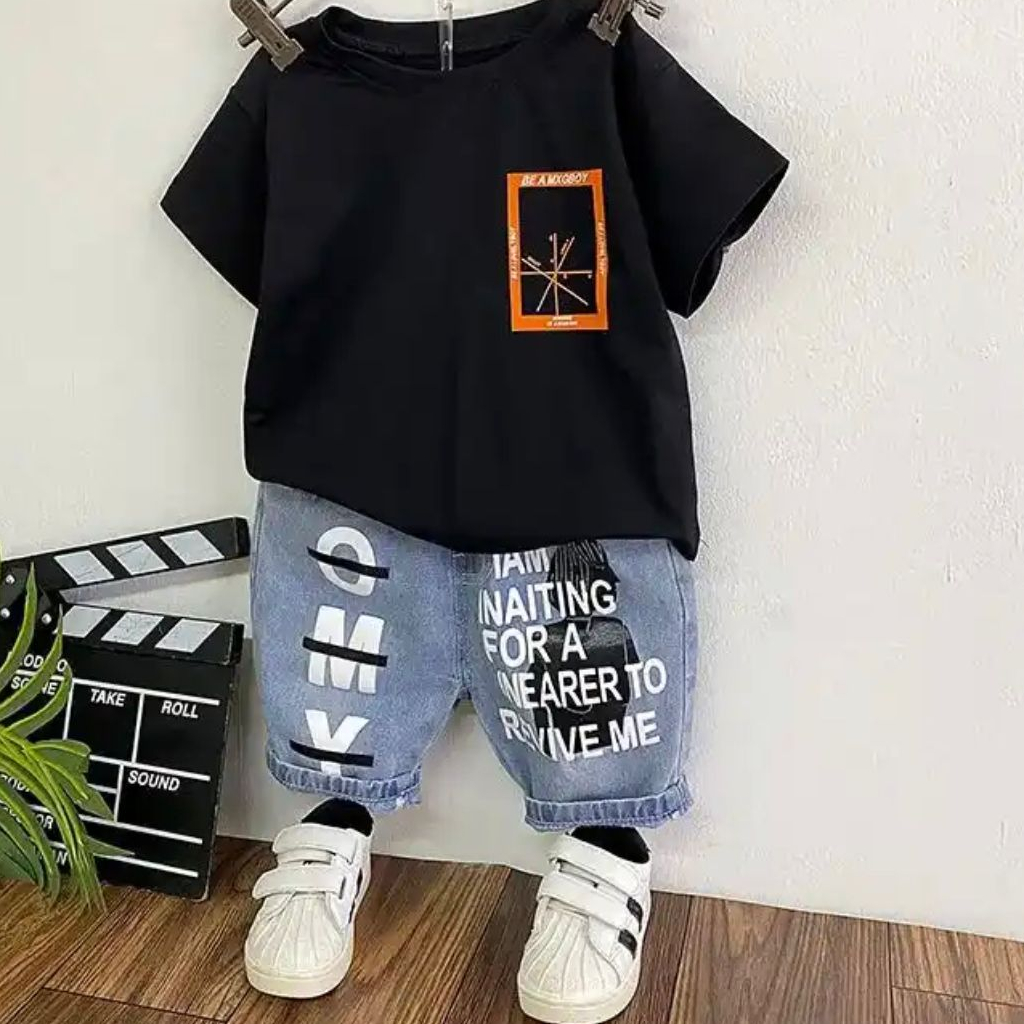 PROMO - SETELAN BAJU ANAK LAKI LAKI TERMURAH DAN PAKAIAN BAJU JEANS ANAK LAKI LAKI MASA KINI SETELAN