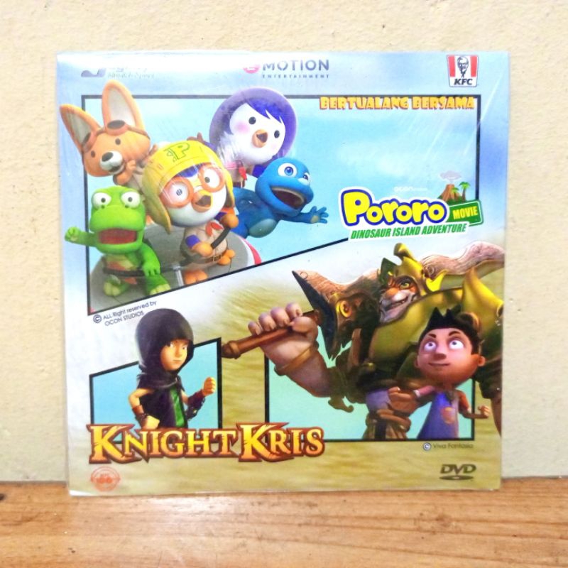 DVD Pororo Movie Dinosaur Island Adventure Knight Kris Original KFC