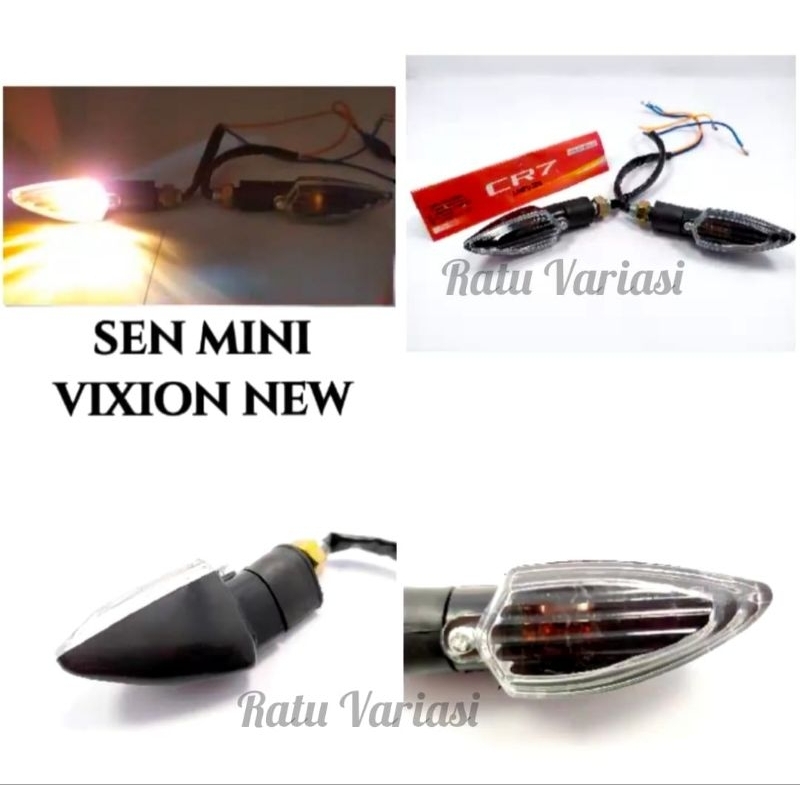 Lampu Sein Mini Sepasang Lampu Sen Motor Model Vixion New/R15/Xabre/Byson