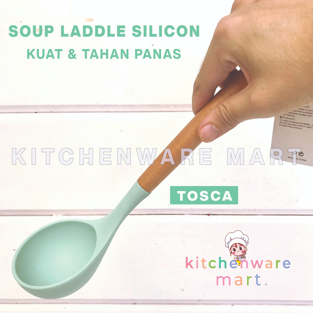 Soup Laddle Silicon Tahan panas- Spatula Soup laddle - Sutil Soup Silicone Cooking Tools