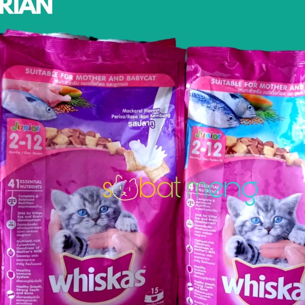 WHISKAS JUNIOR FRESHPACK 1.1KG | WHISKAS JUNIOR MACKEREL 1.1KG | WHISKAS JUNIOR OCEAN FISH 1.1KG | W