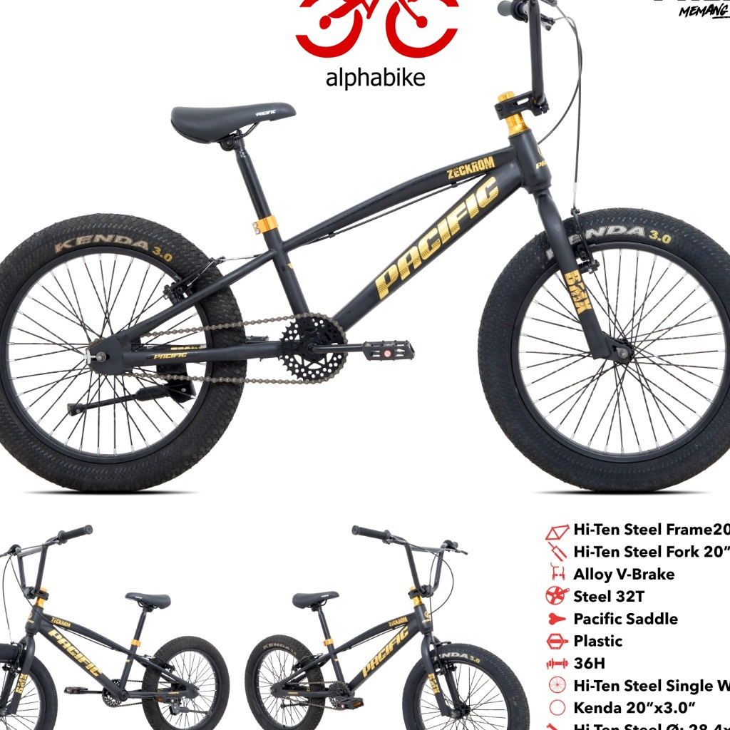 SEPEDA ANAK 20 PACIFIC BMX ZECKROM 3.0