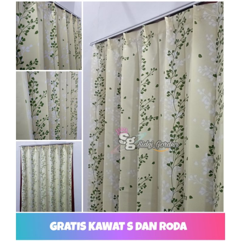 Gordeng | Gorden jendela | Gorden kawat | Model plisket kawat | Hordeng pintu kamar | ruang tamu