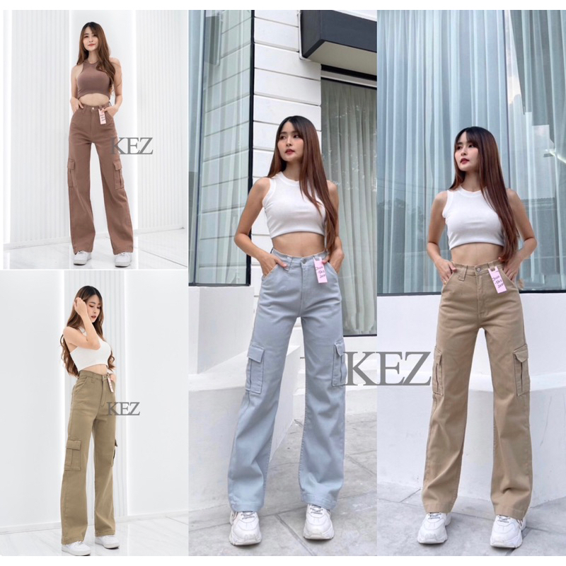 CHUU Cargo Kulot Jeans