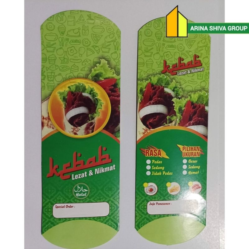 

100 LEMBAR KERTAS KEBAB TARIKAN UKURAN 25 × 9,5 CM HIGH QUALITY PAPER CRAFT TEBAL PRODUK TERBARU | KOTAK KEBAB KEKINIAN | DUS KEBAB VIRAL TIKTOK | KEMASAN KEBAB KEKINIAN | BOX KEBAB VIRAL | ARINA SHIVA GROUP 5937