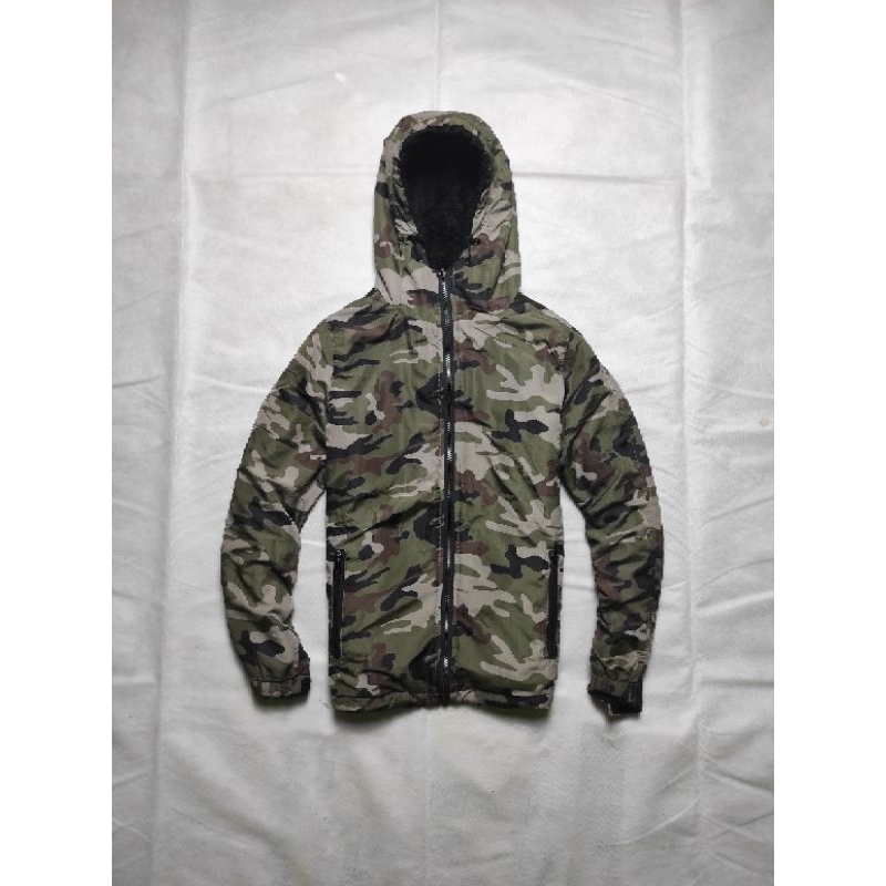 Camo Reversibel Sherpa Jacket