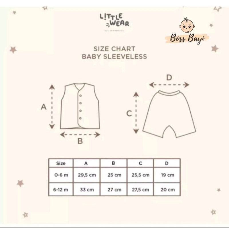 LITTLE PALMERHAUS - Little Wear Sleeveless / Setelan Anak Tanpa Lengan/Kutung + Celana Pendek