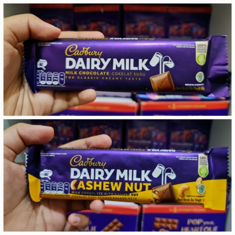 

Cadbury Dairy Milk 62gram - Coklat Cadbury Dairy Milk Chocolate 62gram