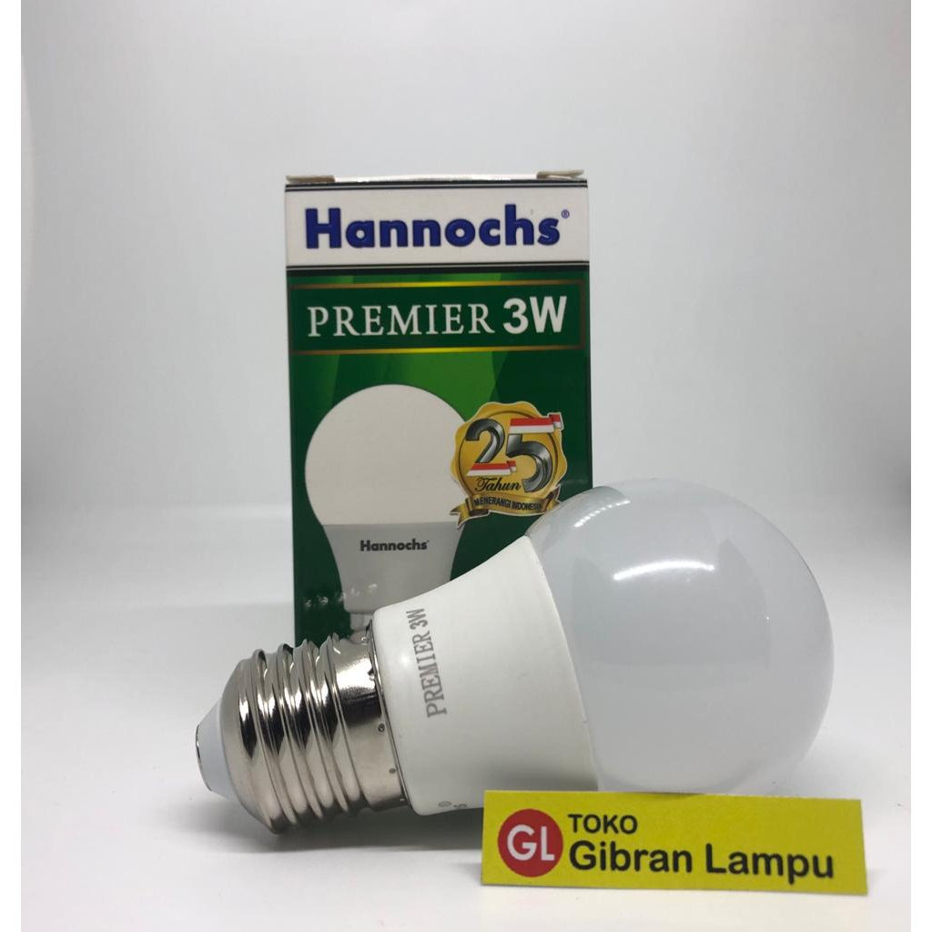 Lampu LED Hannochs Premier 3w 5w 7w 9w 12w 15w - LED Bohlam Hannochs All Varian Watt