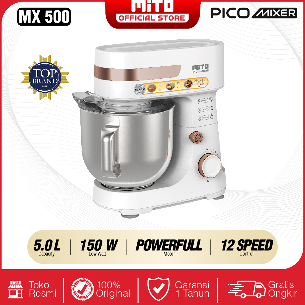 Stand Mixer MITO 5 liter MX500 / 6 liter MX600 / 7 liter MX700