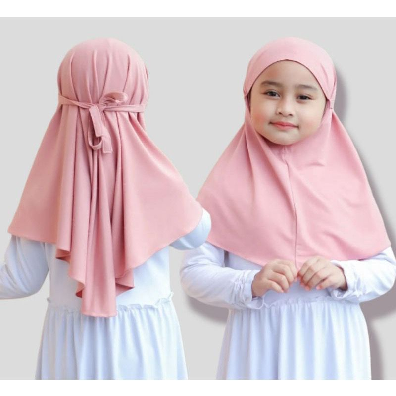 Jilbab bergo tali Jersey Bergo anak Alifia