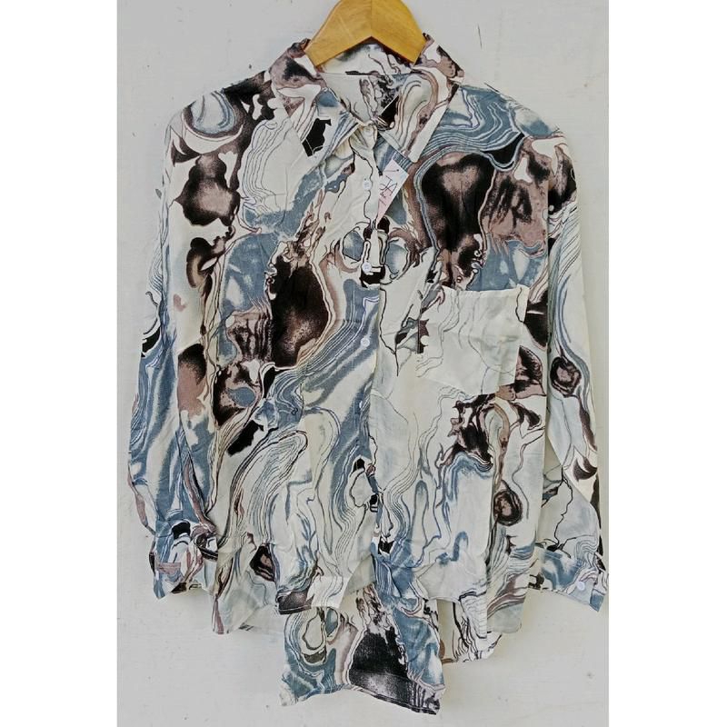 KEMEJA PATTERN OVERSIZE RAYON MOTIF