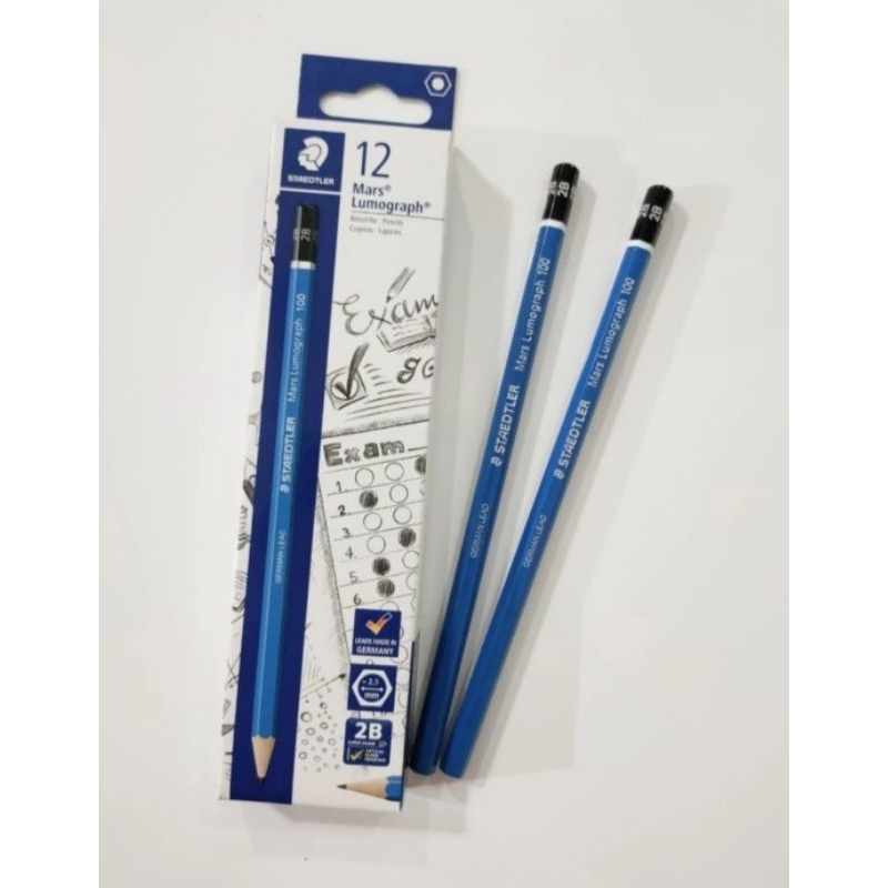 

( 1Pcs ) Pensil 2B Staedler Mars Lumograph / Pensil 2B Staedler