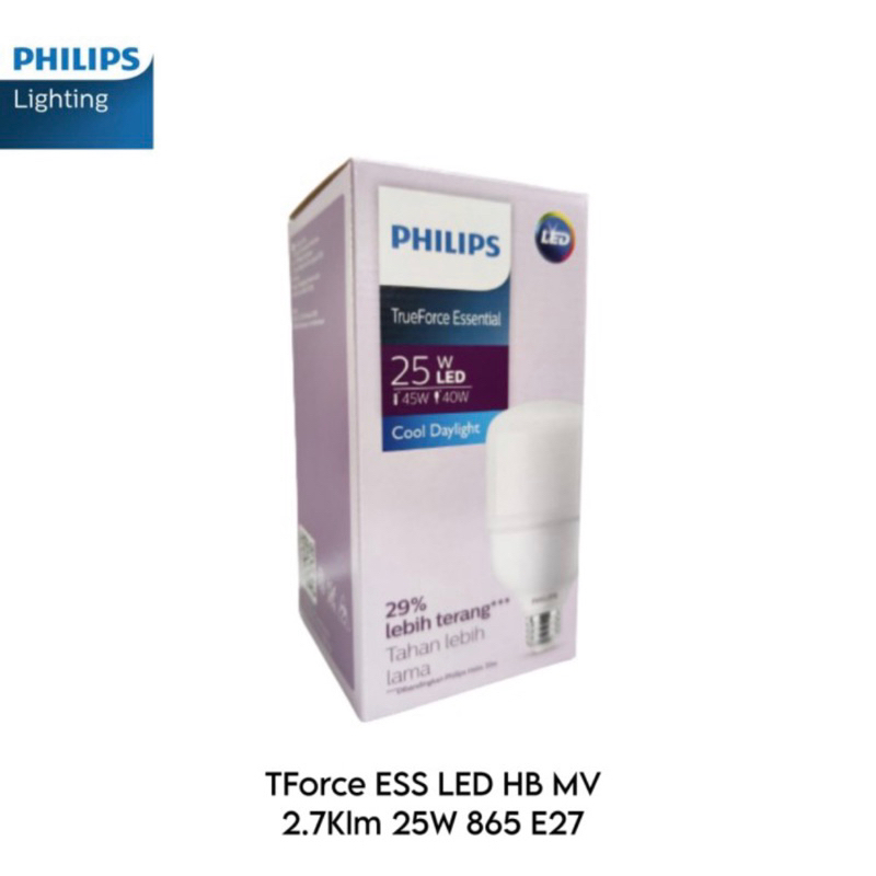 LAMPU PHILIPS LED TRUE FORCE 25W 35W 45W ESSENTIAL CAPSULE BOHLAM JUMBO BESAR TERANG TRUEFORCE 25 35 45 WATT SNI