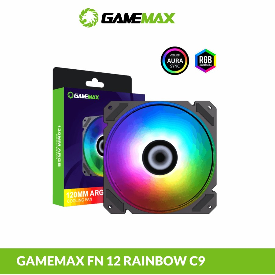 Fan Casing GameMax FN-12Rainbow-C9 ARGB CPU Fan