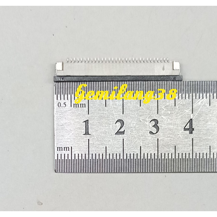 Soket Konektor Kabel Flexible FFC FPC 30 pin 1.0mm Soket Clamshel Clip