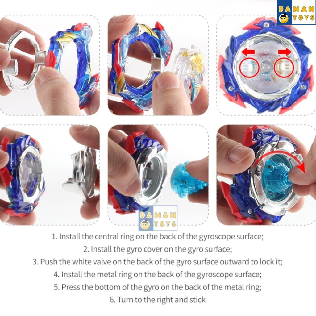 Mainan Gasing Gangsing Beyblade Burst Ultimate Valkyrie VS Last Springgan Gasing Bayblade B-205 Set Komplit