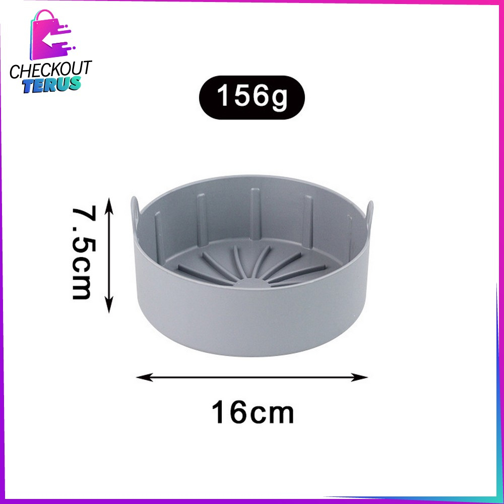 CT C839 Silicone Air Fryer Anti Lengket Bahan Silikon Tahan Panas Baking Reuseable Alas AirFryer Silicon Pot Wadah Loyang Pizza