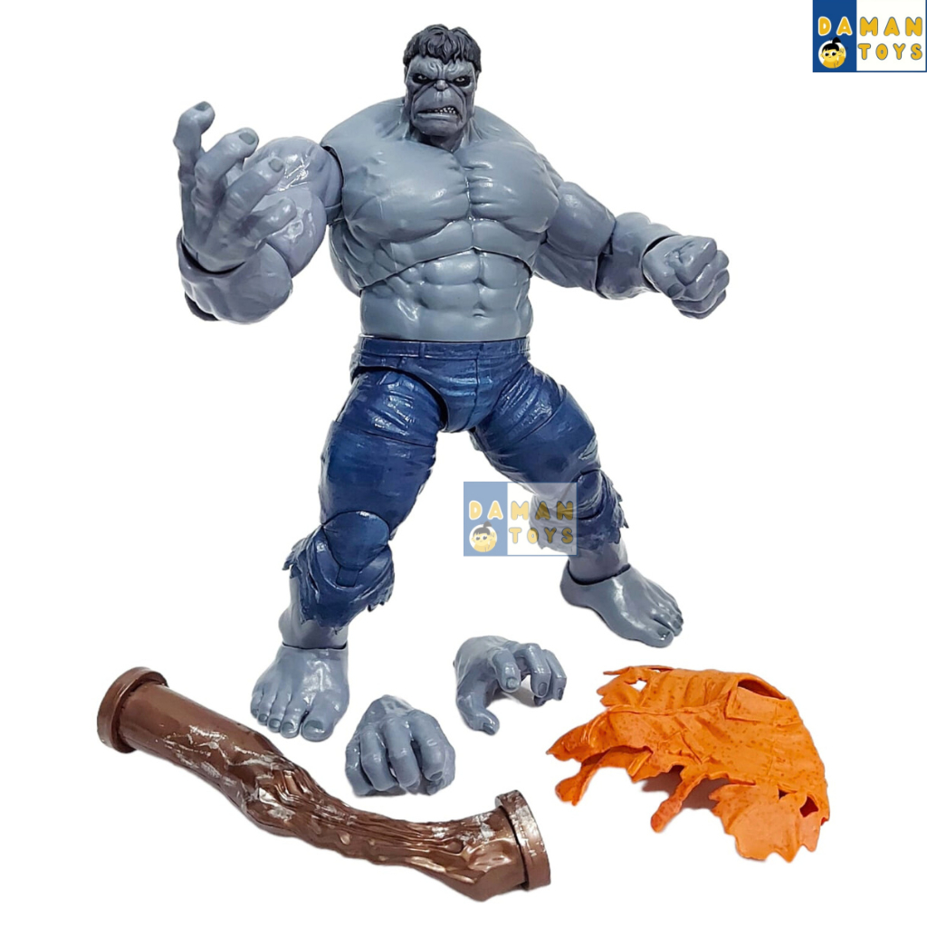 Action Figure Superhero Grey Hulk VS Red Hulk