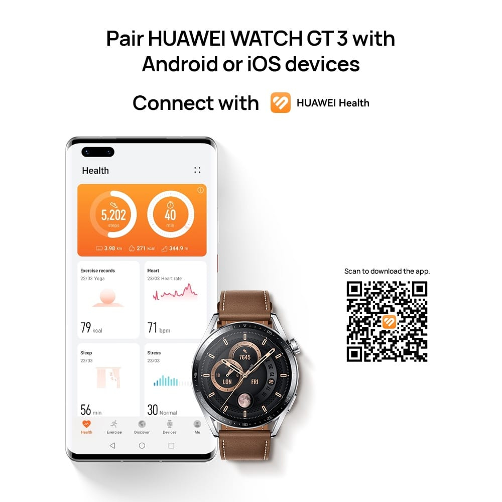 Huawei Watch GT 3 46mm Garansi Resmi Huawei Indonesia