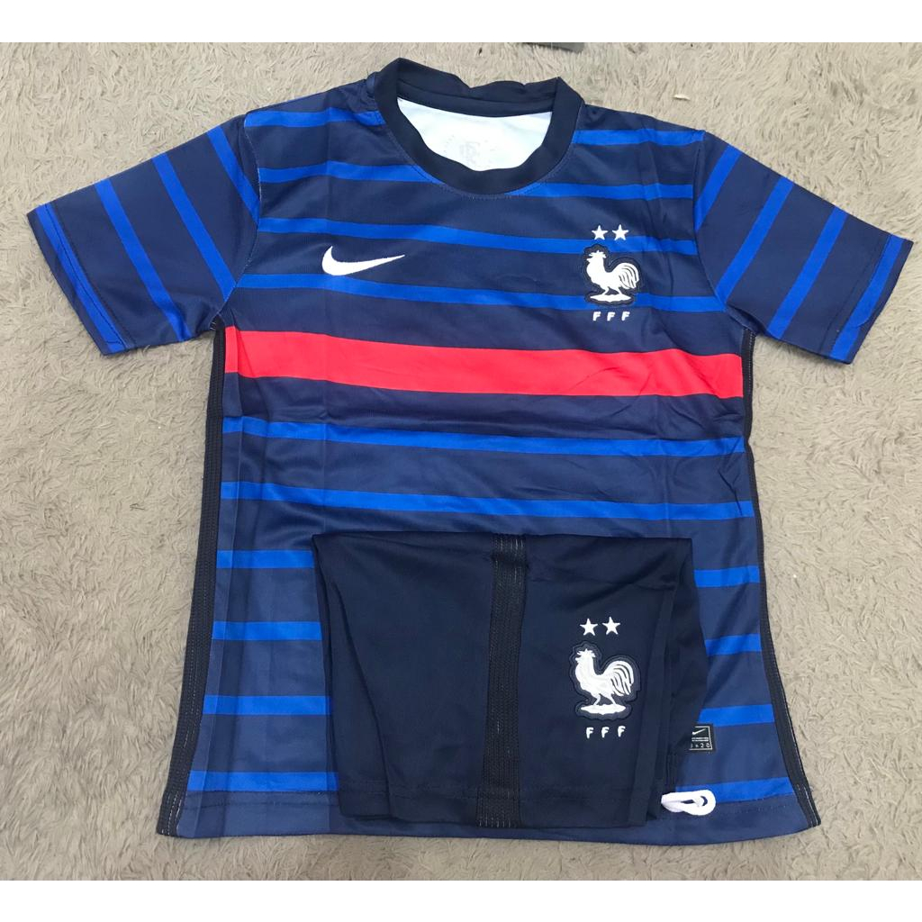 Jersey kids anak anak prancis away 2021 - 2022 grade ori import