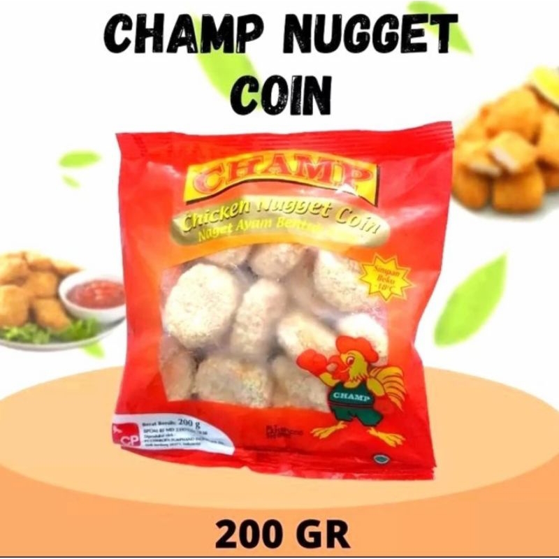 

Champ nugget coin 200gr naget ayam bentuk koin