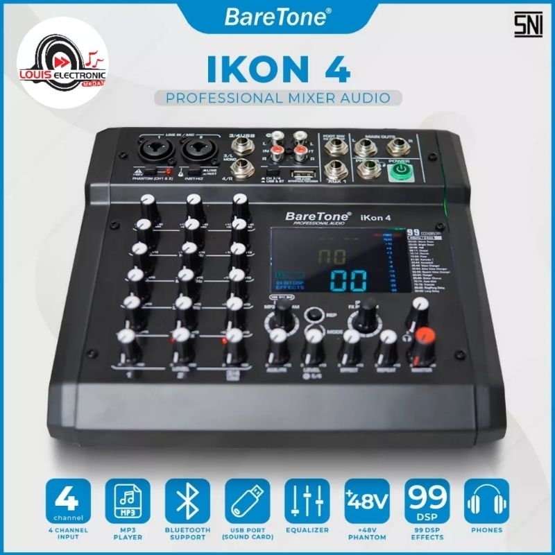 Mixer Audio BareTone IKON 4 4 Channel ORIGINAL