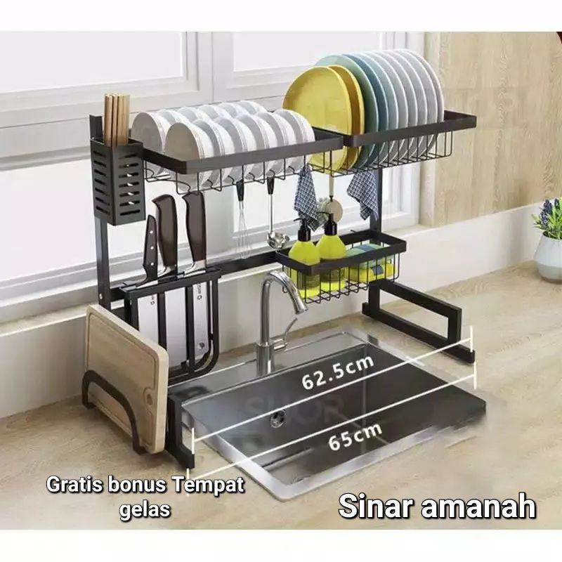 Rak Watafel Cuci Piring Rak Dapur Anti Karat