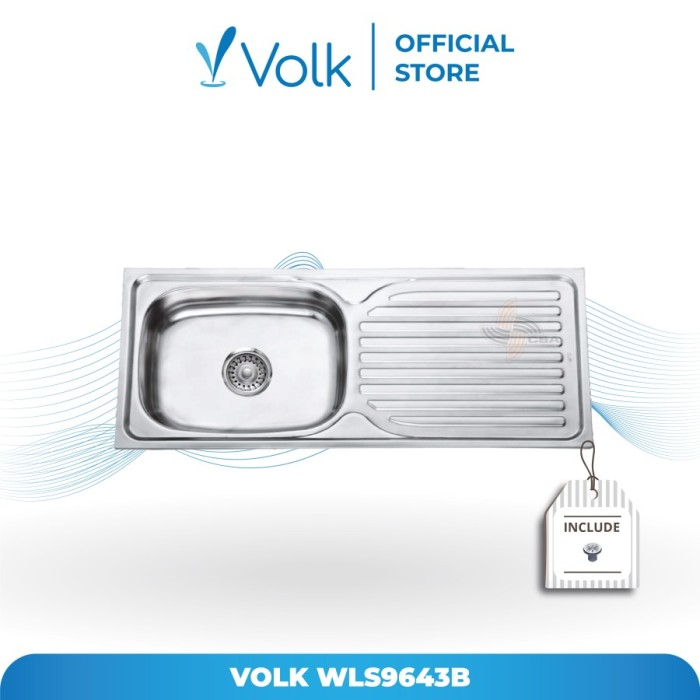 Bak Cuci Piring // BCP 1 Lubang // Volk BCP + Afur Plastik (WLS 9643B)