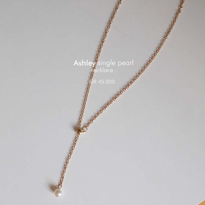 Ark.co - Ashley pearl (single ; double ; multiple) necklace kalung mutiara simple minimalis