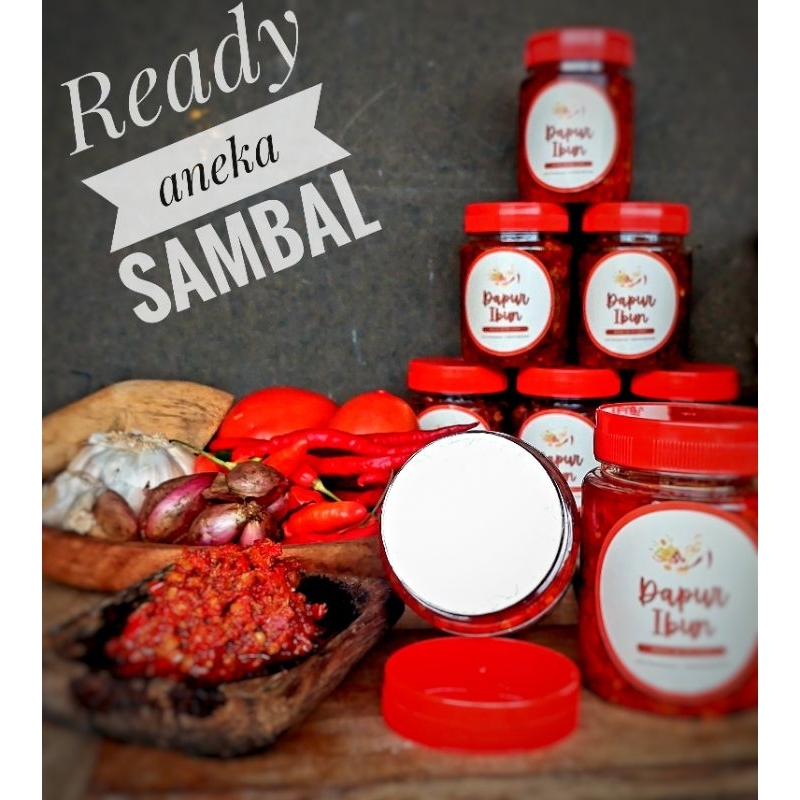 

Sambal botol homemade sambal terasi dalam kemasan 200 ml