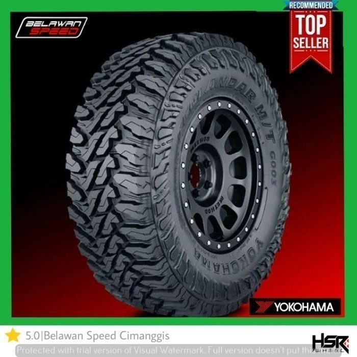 BAN MOBIL IMPORT BAN MOBIL OFFROAD MERK YOKOHAMA GEOLANDAR M/T UKURAN 33 12,5 RING 17-BELAWAN SPEED