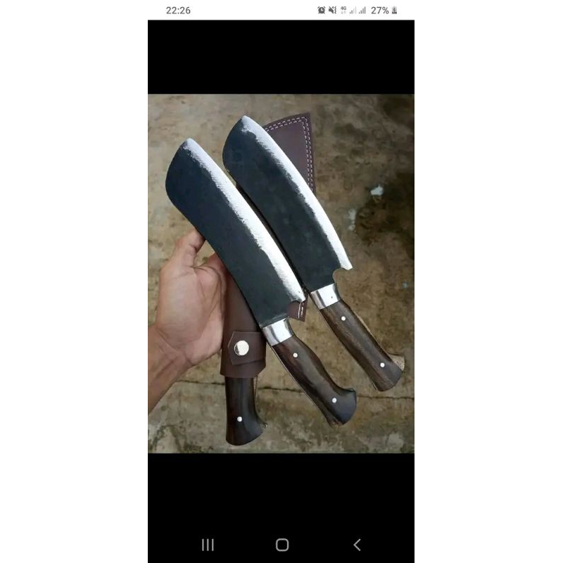 golok cacah tulang baja per tempa