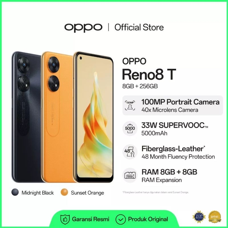 OPPO Reno8 T 5G 8Gb/256GB / HP OPPO RENO8 T 8+8GB/256GB