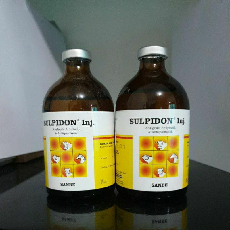 Sulpidon inj sulpidon obat hewan ternak pereda sakit hewan analgesik antiparetik sulpidon sanbe 100 