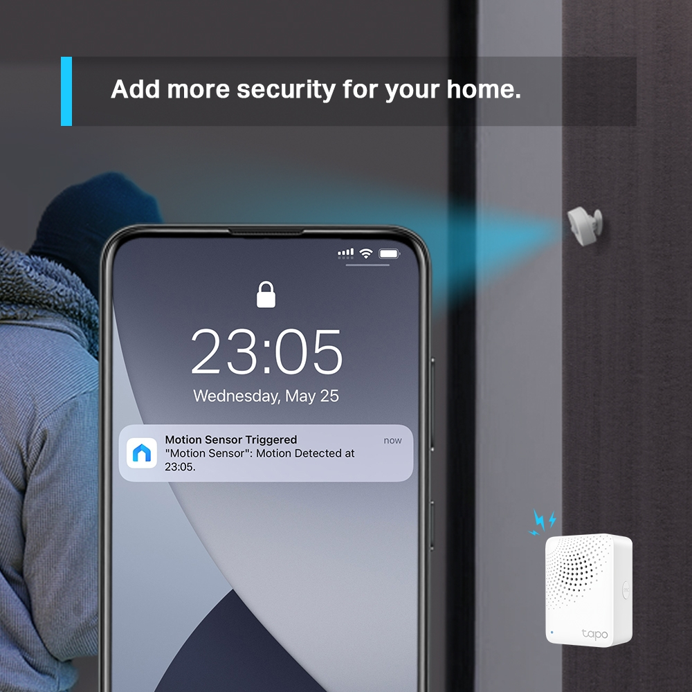 Tp-Link Tapo T100 Smart Motion Sensor Smart Plug Voice control T 100