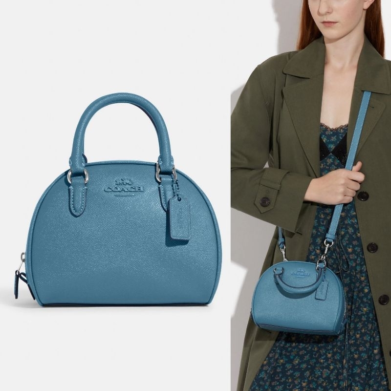Coach CC783 Sydney Satchel Top Handle Pacific Blue