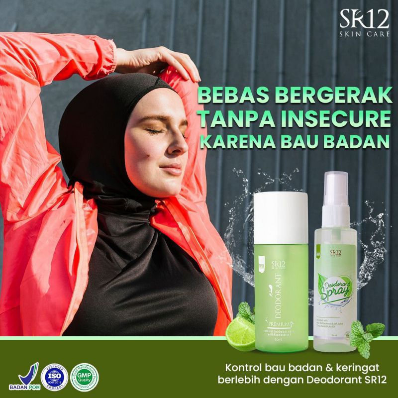 MFI - SR12 DEODORANT SPRAY - DEODORAN HERBAL PENGHILANG BAU BADAN/KETIAK