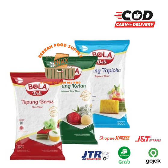 

Tepung BOLA DELI all Varian / tapioka / beras / ketan 500gr