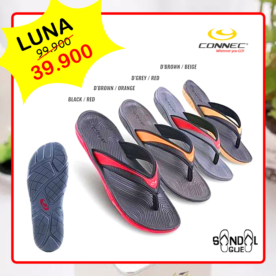 PROMO SANDAL WANITA KEKINIAN CONNEC LUNA 100% BARU