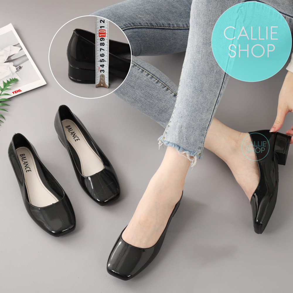 Sepatu Hak Block Heels Kerja Kantor Kuliah Formal Jelly 650-L HKSPT